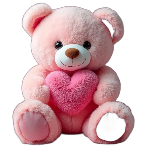 3d render, photorealistic, large, teddy transparent PNG cut-out