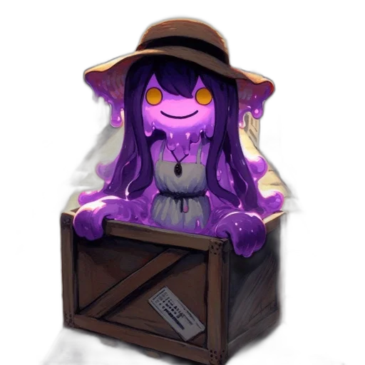 furniture, hat, creature, staff transparent PNG cut-out