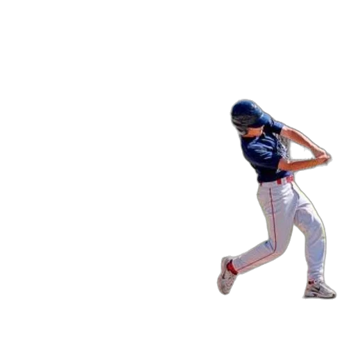 3d render, baseball, player, blue transparent PNG cut-out