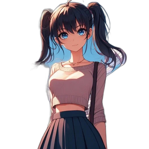 dress, jacket, face, staff transparent PNG cut-out
