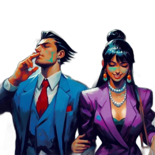 jacket, concept art, comic book art, cyberpunk transparent PNG cut-out