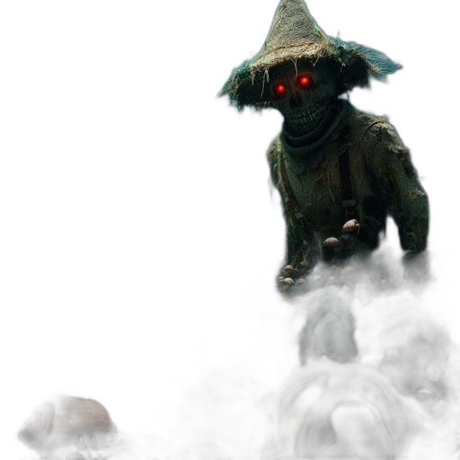 mask, staff, creature, hat transparent PNG cut-out