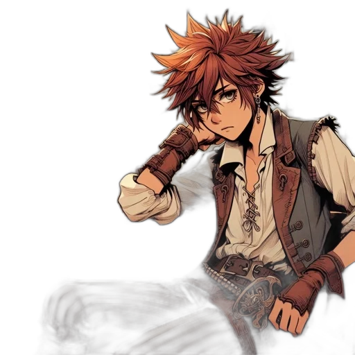 staff, jacket, weapon, concept art transparent PNG cut-out