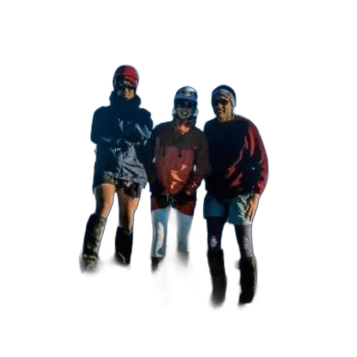 jacket, hat, mask, staff transparent PNG cut-out