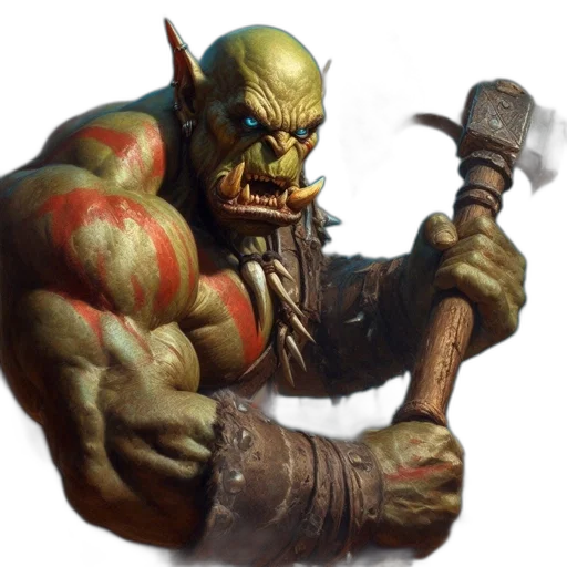 staff, weapon, face, creature transparent PNG cut-out