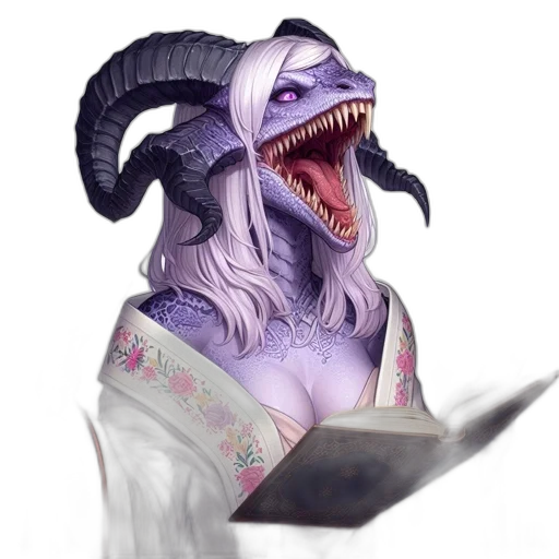 dragon, creature, mask, staff transparent PNG cut-out