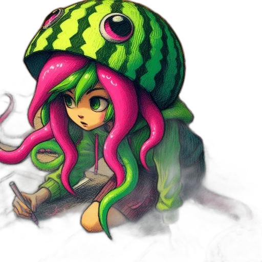 hat, creature, concept art, fantasy art transparent PNG cut-out