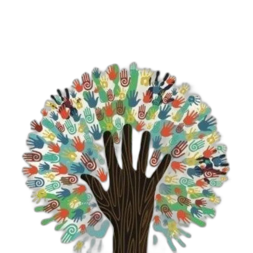 tree, staff, watercolor, earth tones transparent PNG cut-out
