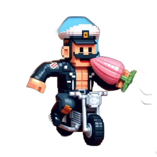 robot, weapon, pixel art, concept art transparent PNG cut-out