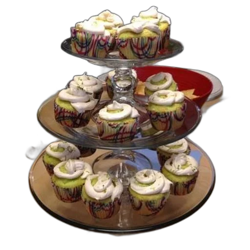 food, 3d render, concept art, three-tiered transparent PNG cut-out