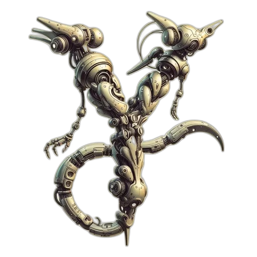 creature, dragon, staff, weapon transparent PNG cut-out