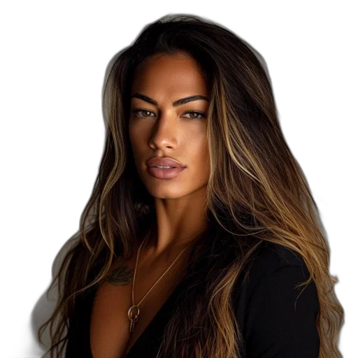 hair, face, photorealistic, close-up transparent PNG cut-out