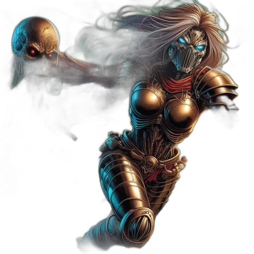 fantasy art, comic book art, concept art, photorealistic transparent PNG cut-out