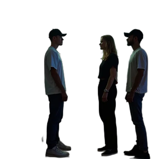staff, hat, jacket, face transparent PNG cut-out