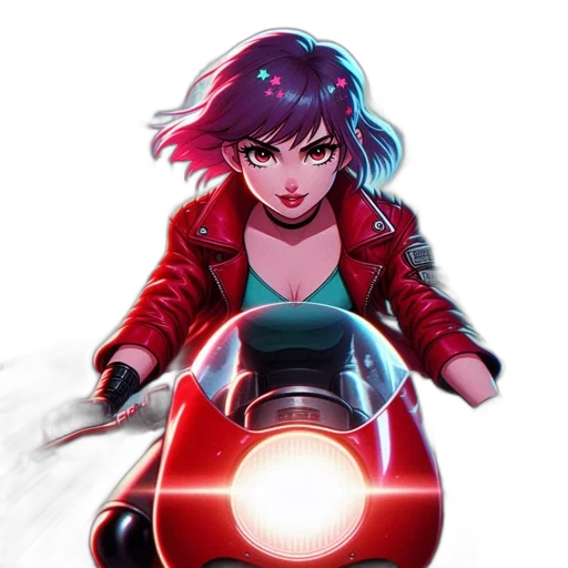 jacket, weapon, car, comic book art transparent PNG cut-out