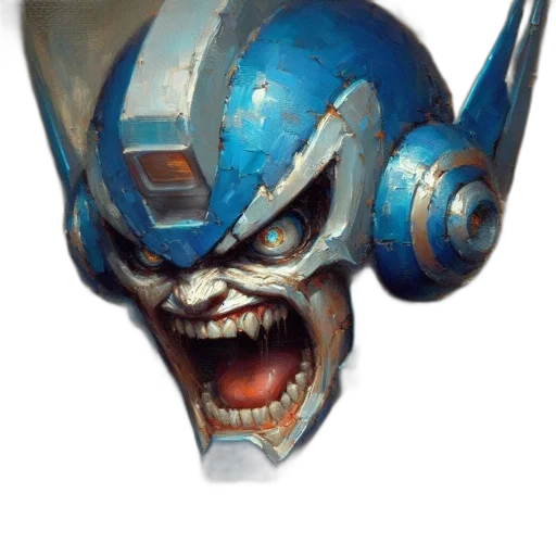 mask, face, robot, creature transparent PNG cut-out
