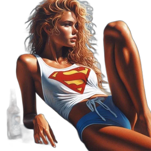 comic book art, photorealistic, concept art, oil painting transparent PNG cut-out