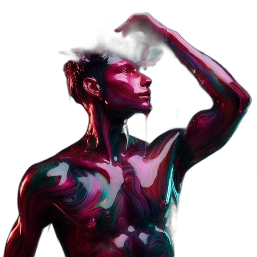 robot, concept art, cyberpunk, comic book art transparent PNG cut-out