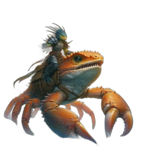 dragon, creature, animal, crown transparent PNG cut-out