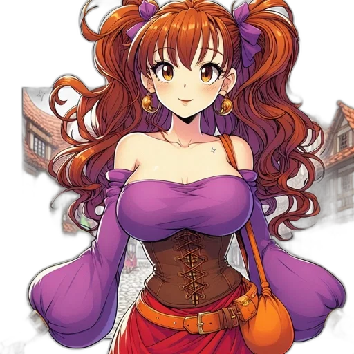 dress, crown, staff, flower transparent PNG cut-out