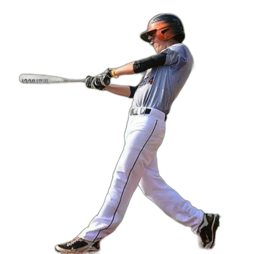 staff, baseball, player, action transparent PNG cut-out