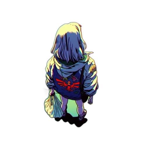 jacket, creature, dress, mask transparent PNG cut-out