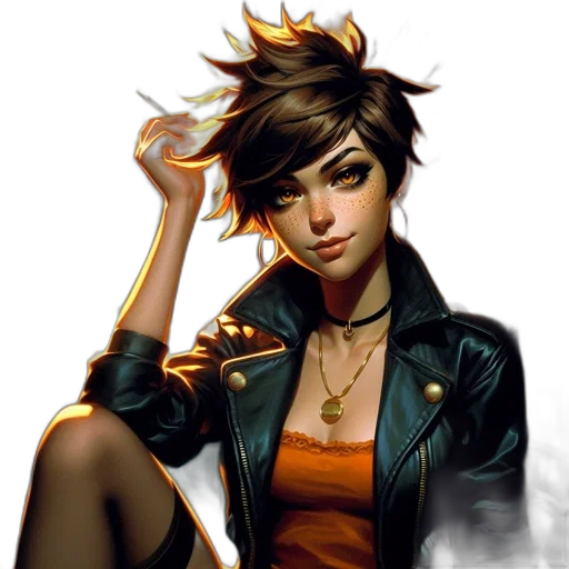 jacket, face, comic book art, concept art transparent PNG cut-out