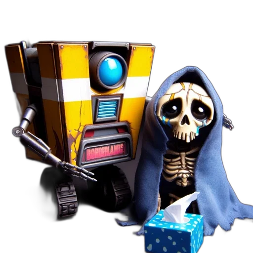 robot, concept art, 3d render, fantasy art transparent PNG cut-out