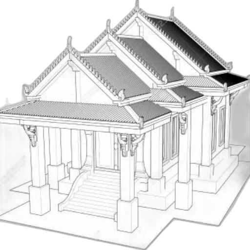 building, furniture, 3d render, concept art transparent PNG cut-out