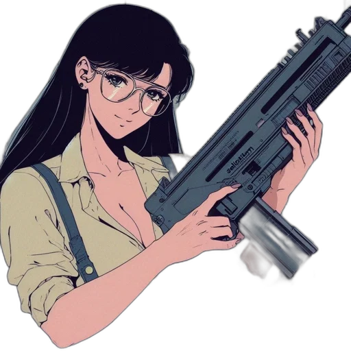 weapon, staff, animal, anime transparent PNG cut-out