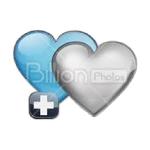 pixel art, blue, heart, silver transparent PNG cut-out