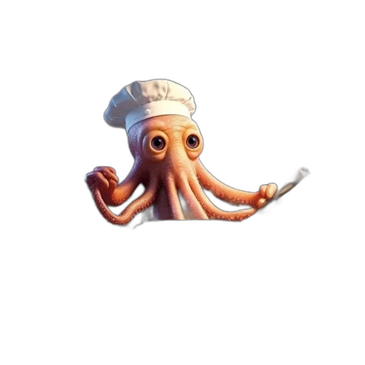 food, staff, creature, hat transparent PNG cut-out