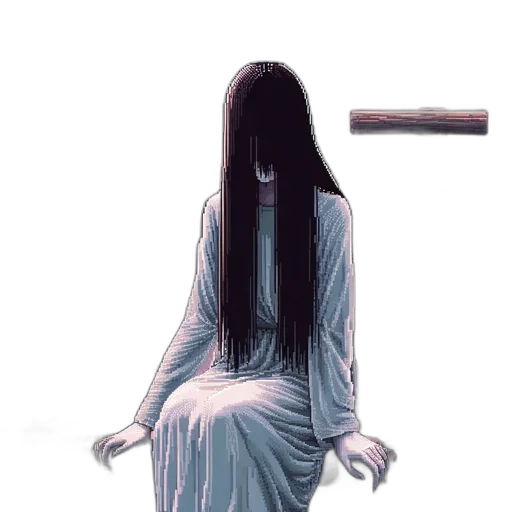 hair, dress, staff, sword transparent PNG cut-out