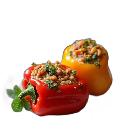food, crown, 3d render, photorealistic transparent PNG cut-out