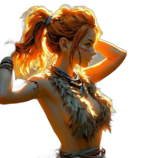 jewelry, dress, fantasy art, concept art transparent PNG cut-out