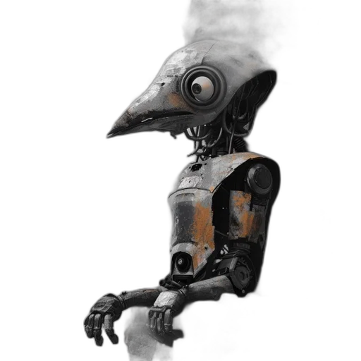 robot, staff, creature, animal transparent PNG cut-out