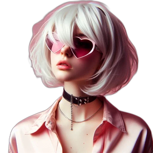 jacket, face, hair, mask transparent PNG cut-out
