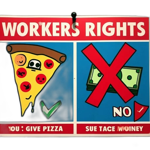 poster, titled, workers, rights transparent PNG cut-out