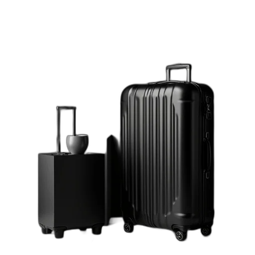3d render, continental, expandable, carry transparent PNG cut-out