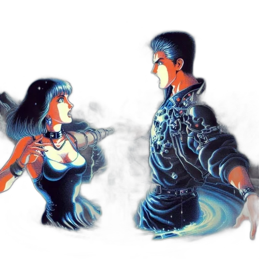fantasy art, concept art, comic book art, 3d render transparent PNG cut-out