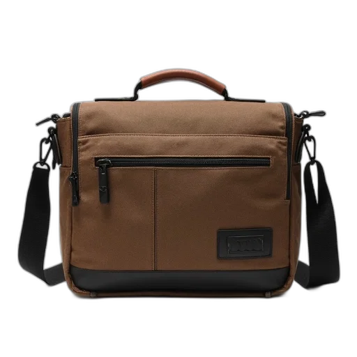 earth tones, brown, canvas, messenger transparent PNG cut-out
