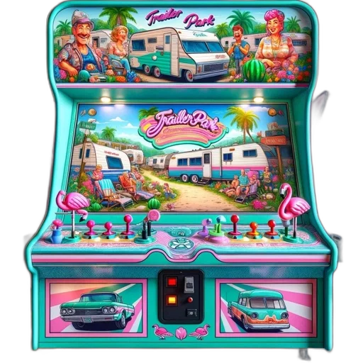 car, vaporwave, concept art, arcade transparent PNG cut-out