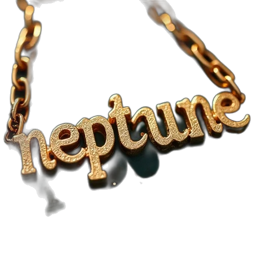 jewelry, 3d render, word, neptune transparent PNG cut-out