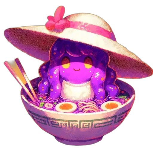 hat, food, jewelry, staff transparent PNG cut-out