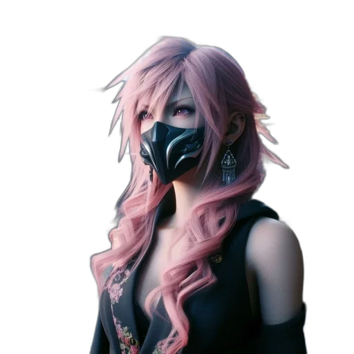 mask, face, hair, creature transparent PNG cut-out
