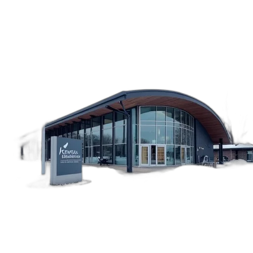 building, 3d render, concept art, modern transparent PNG cut-out