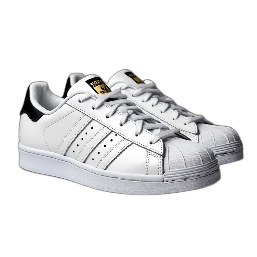 shoes, photorealistic, adidas, superstar transparent PNG cut-out