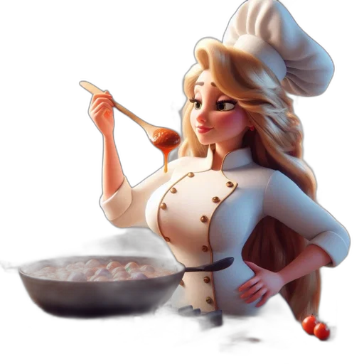 food, staff, 3d render, concept art transparent PNG cut-out