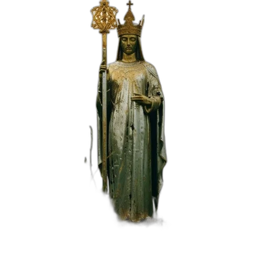 crown, staff, dress, jewelry transparent PNG cut-out
