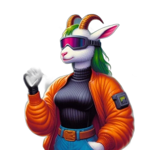 staff, jacket, robot, animal transparent PNG cut-out